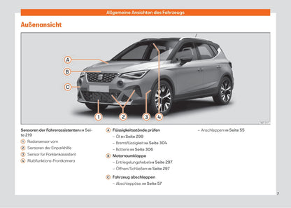 2021-2023 Seat Arona Gebruikershandleiding | Duits