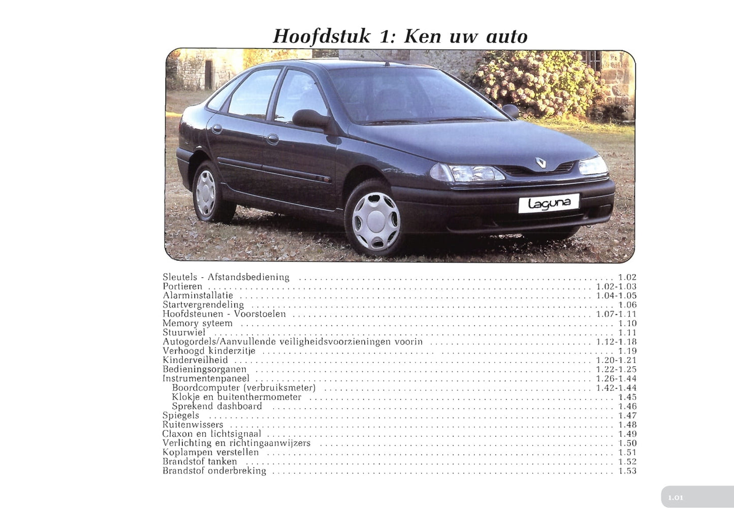 1994-1998 Renault Laguna Gebruikershandleiding | Nederlands