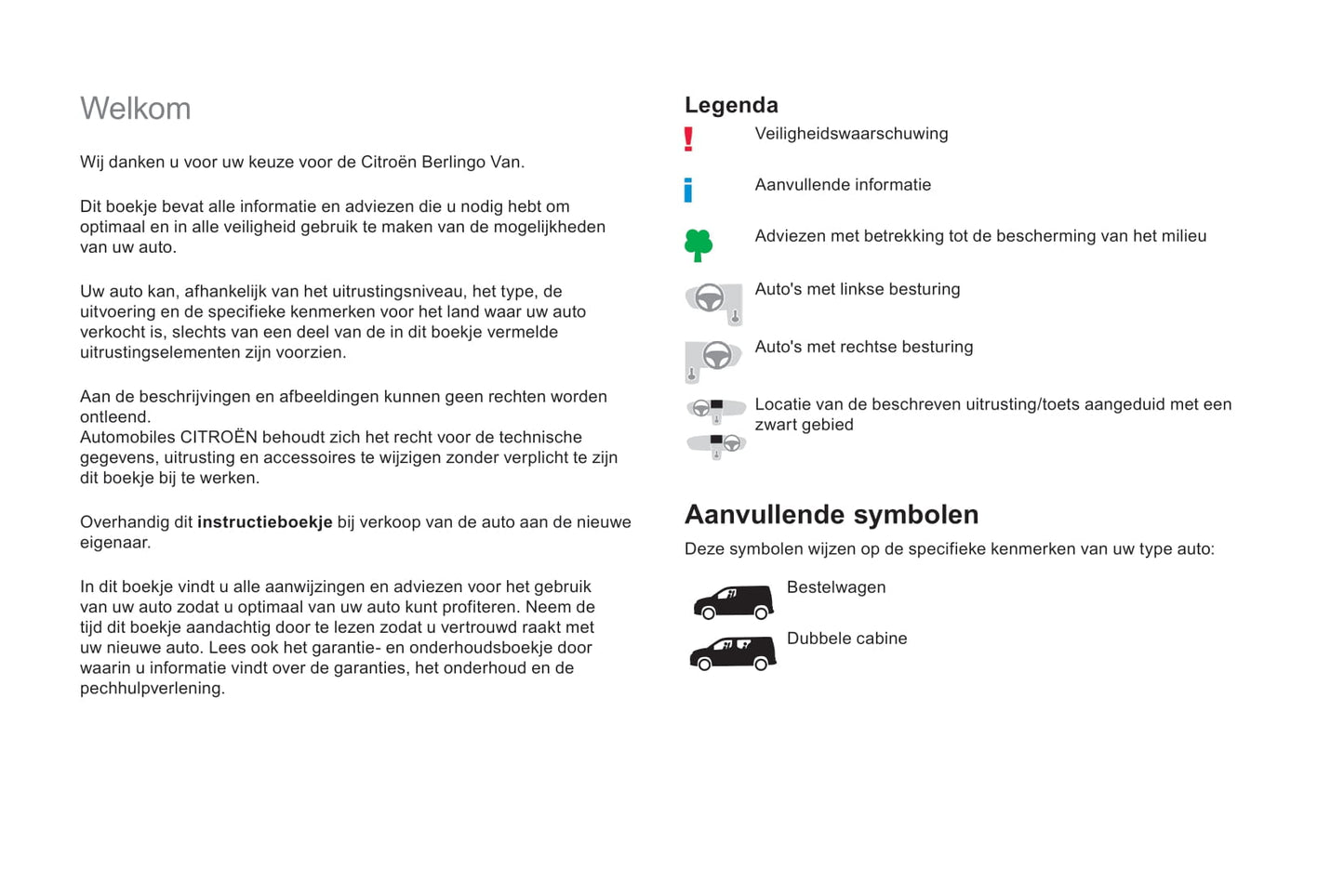 2018-2019 Citroën Berlingo Van Gebruikershandleiding | Nederlands