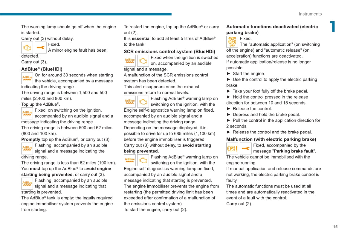 2020-2023 Peugeot 2008 / e-2008 Owner's Manual | English