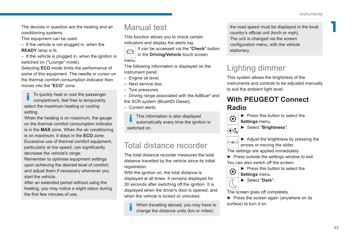 2020-2023 Peugeot 2008 / e-2008 Owner's Manual | English