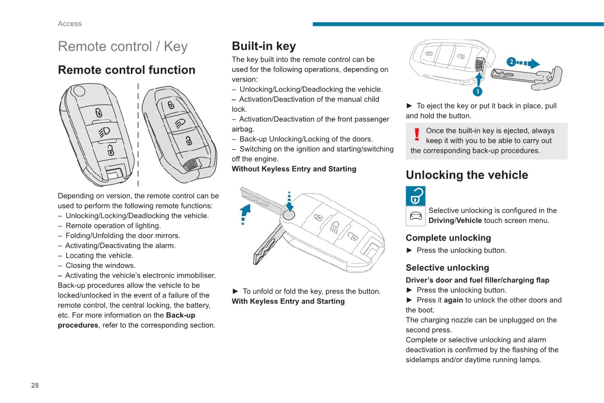 2020-2023 Peugeot 2008 / e-2008 Owner's Manual | English