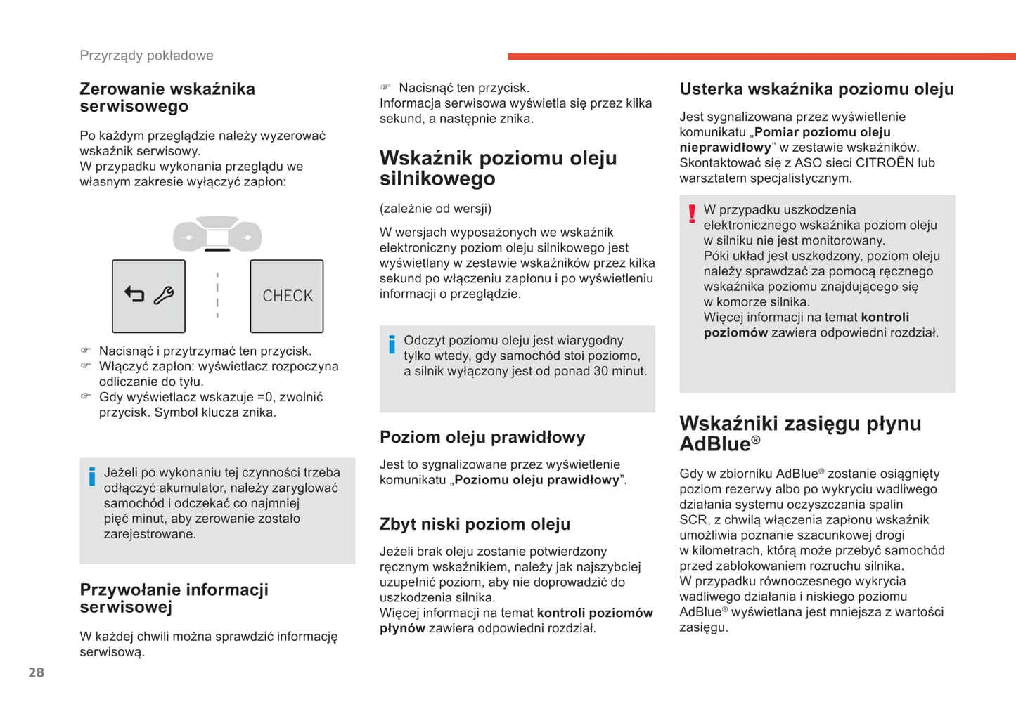 2017-2019 Citroën C3 Aircross Owner's Manual | Polish