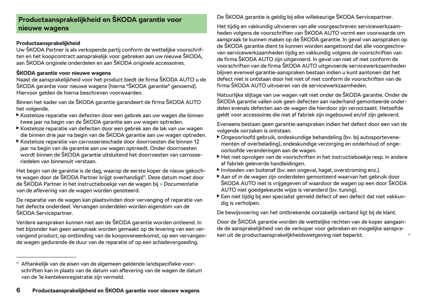 2018-2022 Skoda Karoq Owner's Manual | Dutch