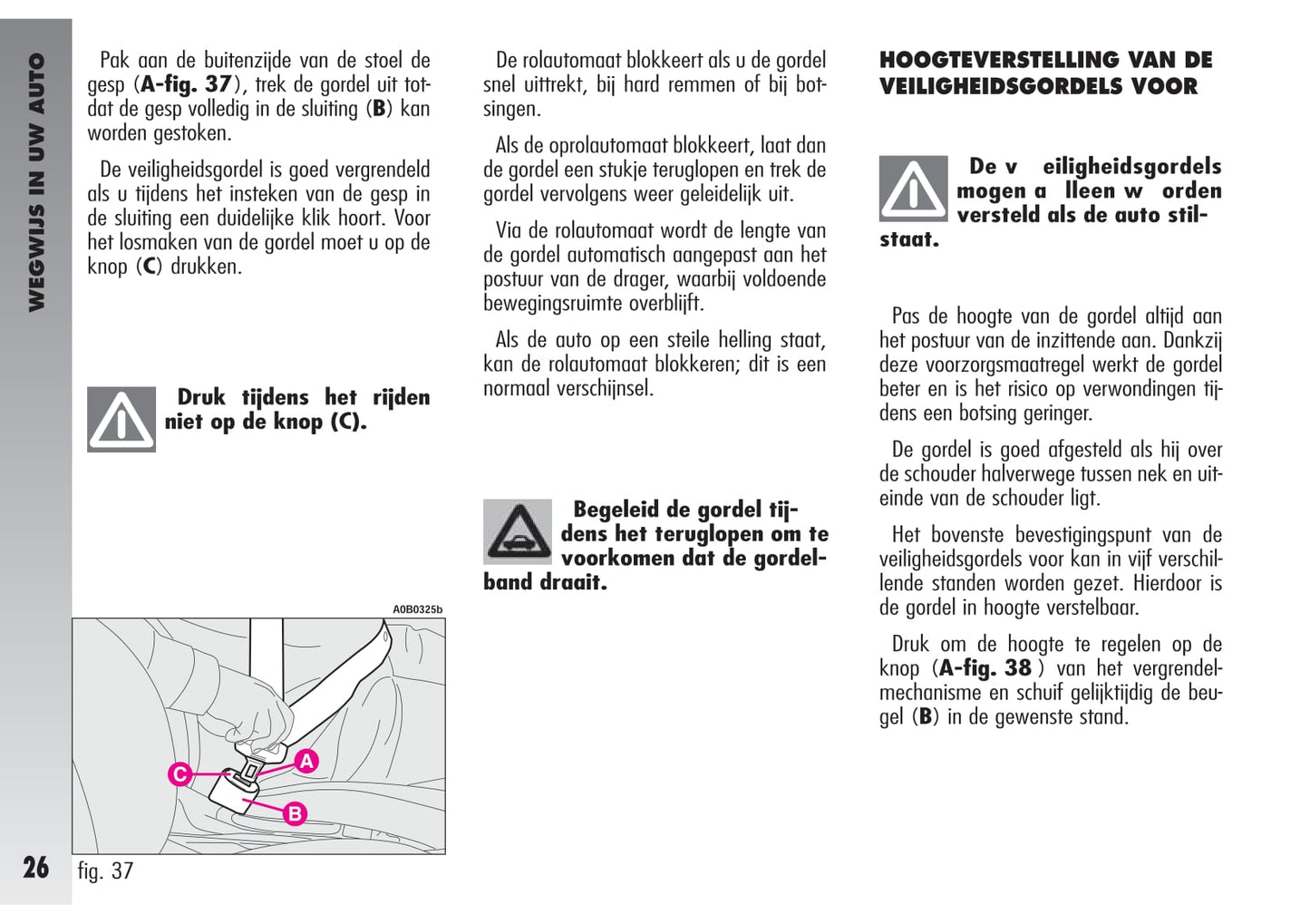 2002-2003 Alfa Romeo 156 Gebruikershandleiding | Nederlands