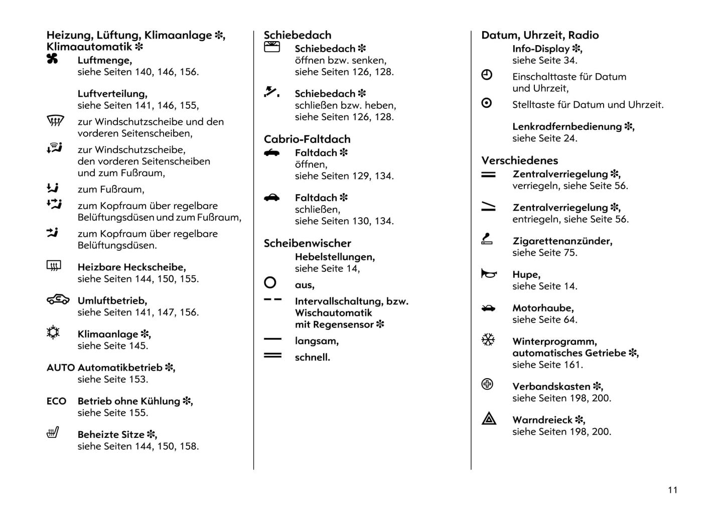 2000-2005 Opel Astra Owner's Manual | German