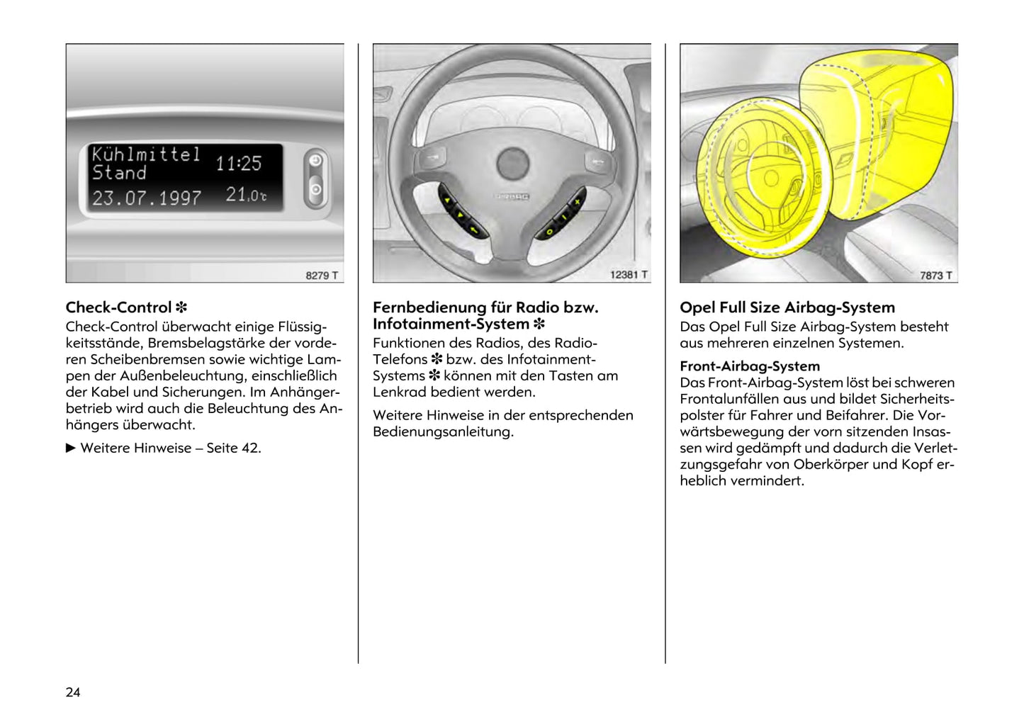 2000-2005 Opel Astra Owner's Manual | German