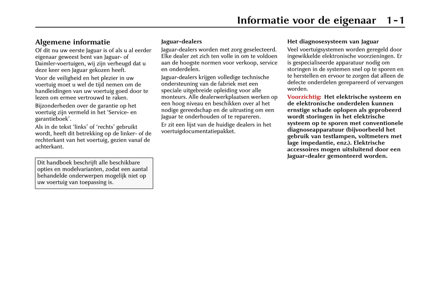 2000-2001 Jaguar S-Type Gebruikershandleiding | Nederlands