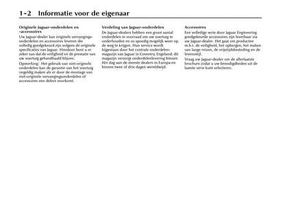 2000-2001 Jaguar S-Type Gebruikershandleiding | Nederlands