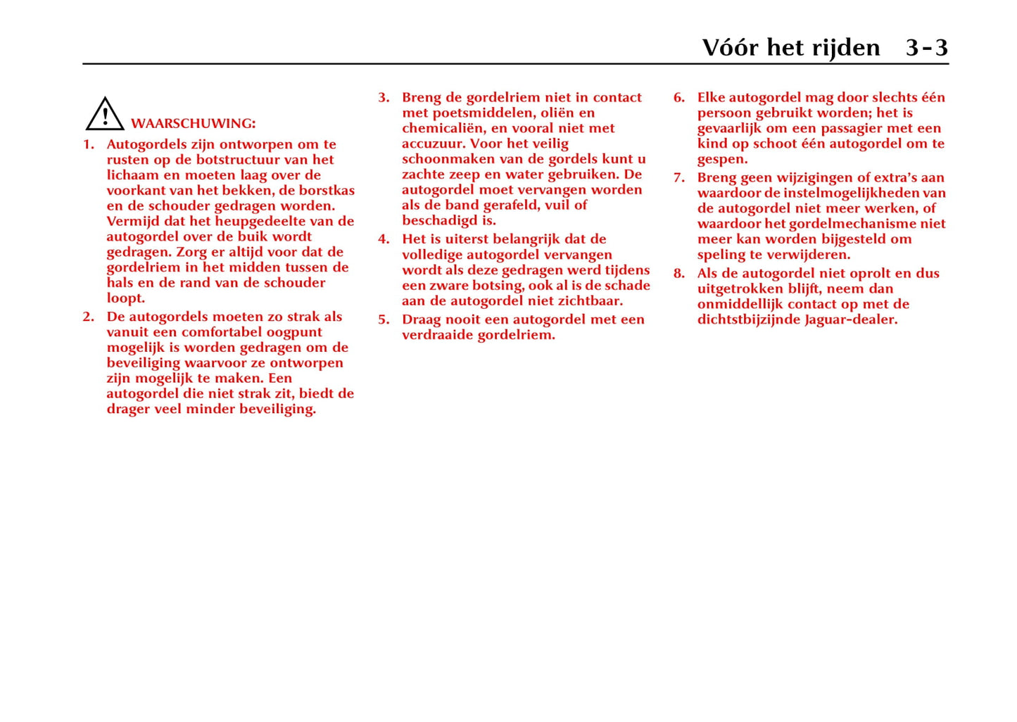 2000-2001 Jaguar S-Type Gebruikershandleiding | Nederlands