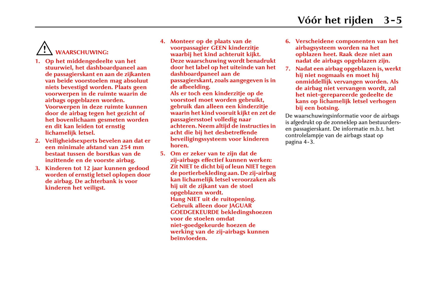 2000-2001 Jaguar S-Type Gebruikershandleiding | Nederlands