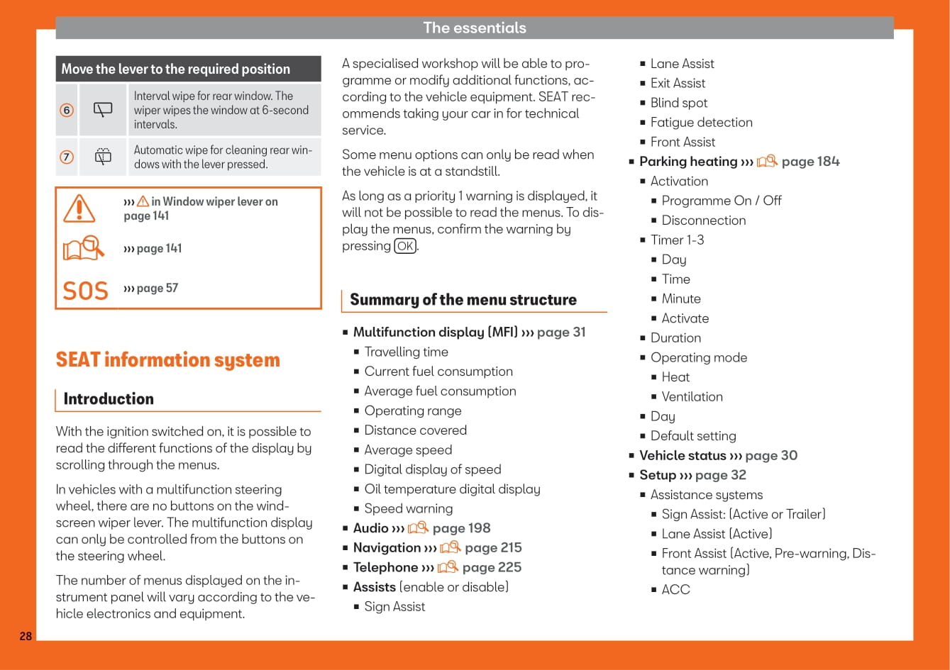 2018-2019 Seat Alhambra Owner's Manual | English