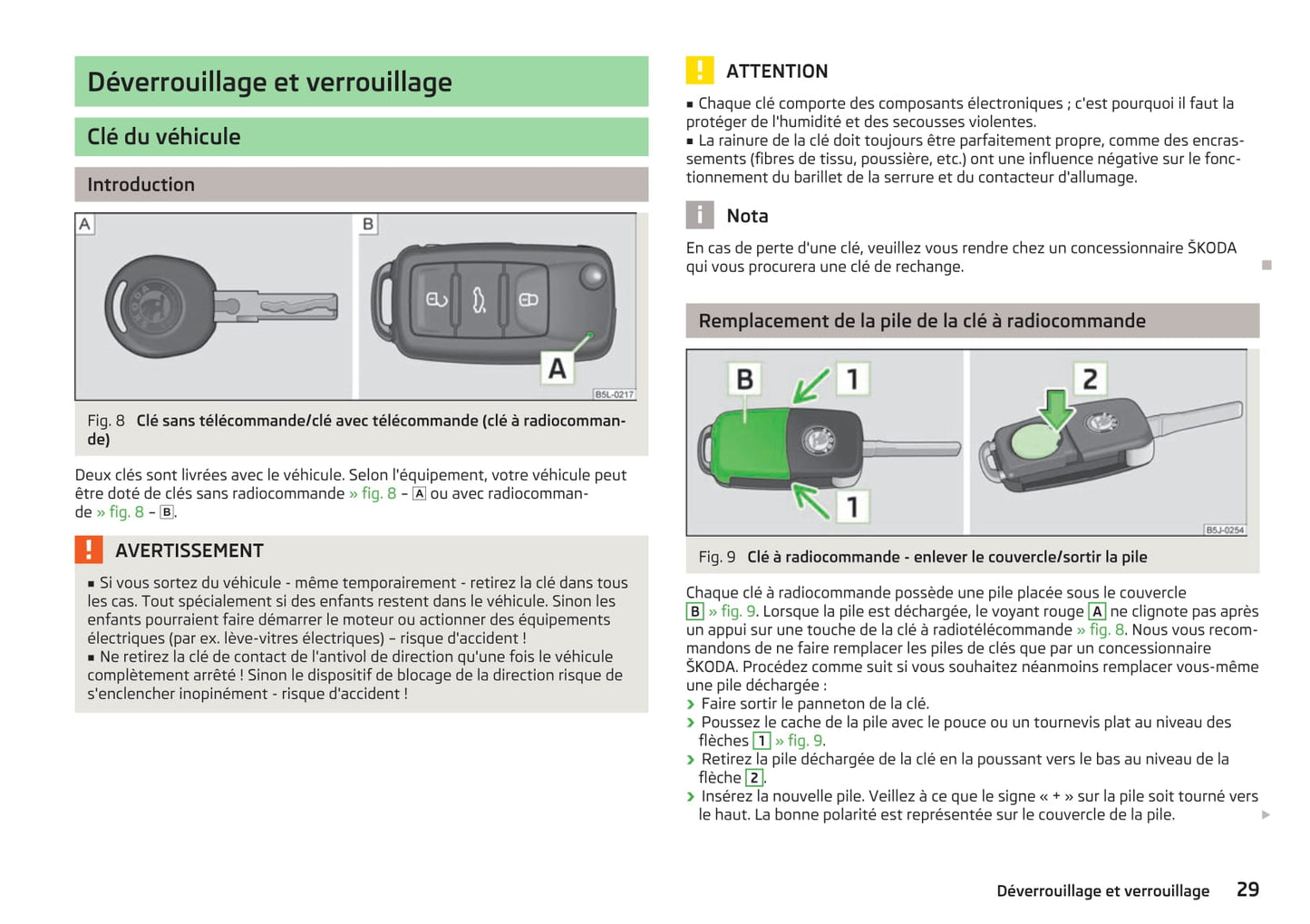 2010-2015 Skoda Fabia Bedienungsanleitung | Französisch