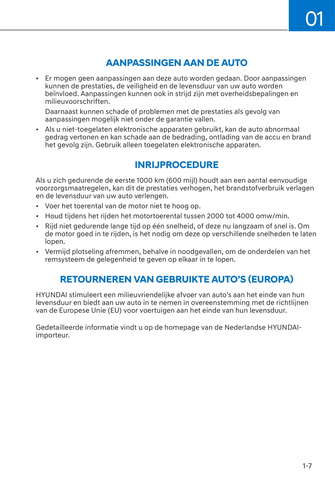 2019-2020 Hyundai Kona Gebruikershandleiding | Nederlands