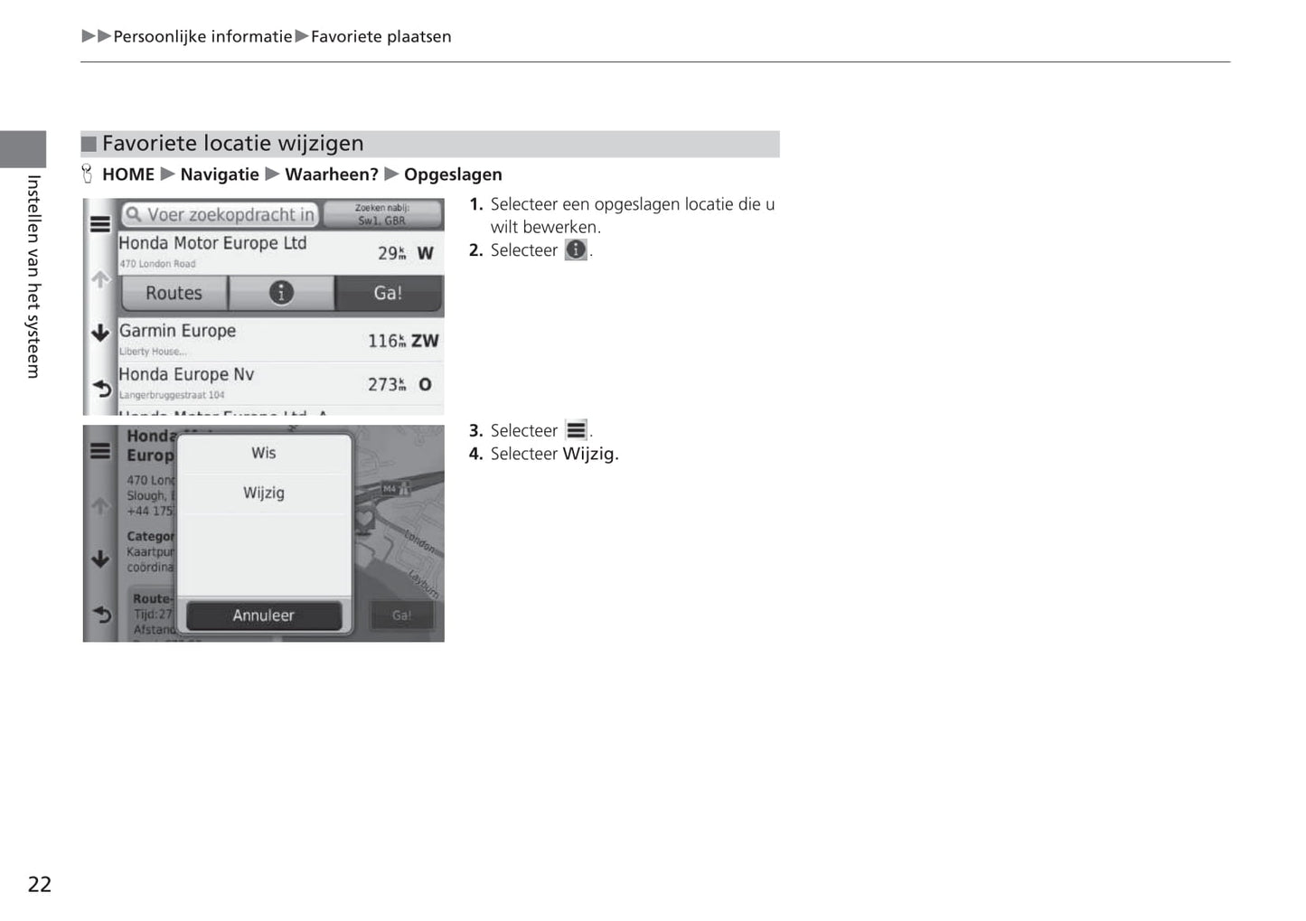 Honda CR-V Navigatie Handleiding 2015 - 2018