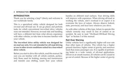 2005-2007 Jeep Liberty Gebruikershandleiding | Engels