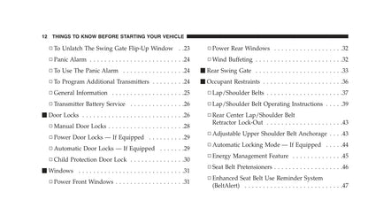 2007 Jeep Liberty Owner's Manual | English