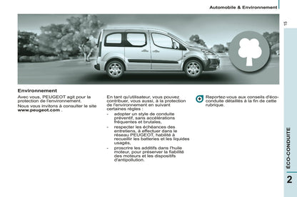 2014-2015 Peugeot Partner Tepee Gebruikershandleiding | Frans