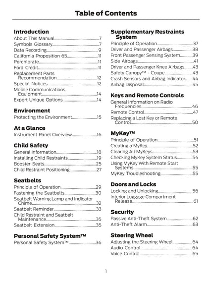 2017 Ford Mustang Owner's Manual | English