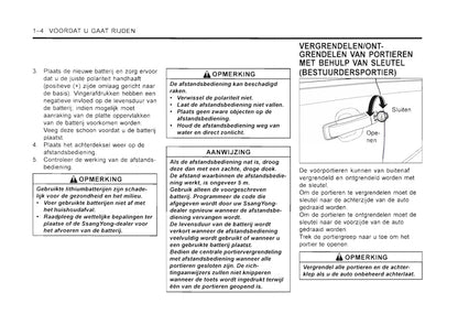 2001-2006 SsangYong Rexton Owner's Manual | Dutch