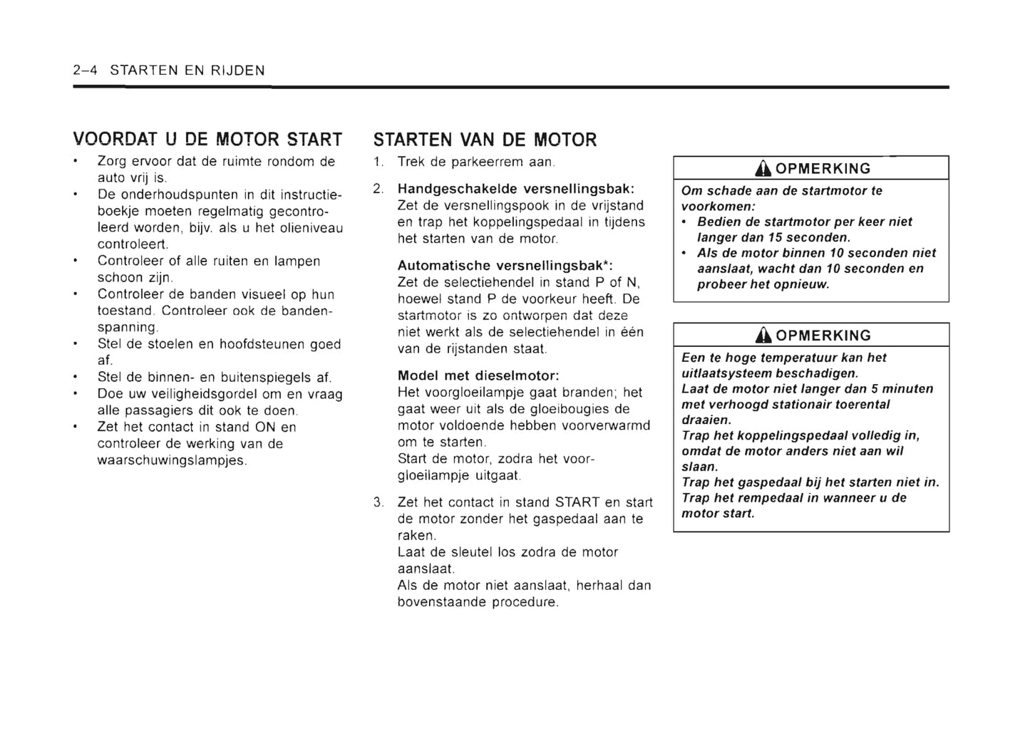 2001-2006 SsangYong Rexton Gebruikershandleiding | Nederlands