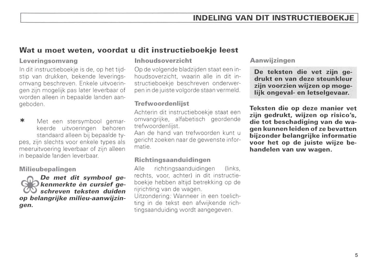1996-1999 Volkswagen Polo Classic Owner's Manual | Dutch