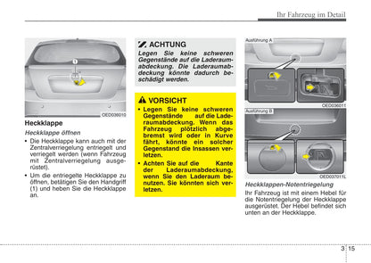 2007-2009 Kia Ceed Manuel du propriétaire | Allemand