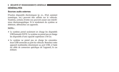 Jeep System Uconnect 3 Guide d'utilisation 2018