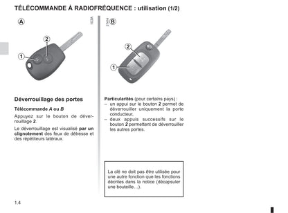 2012-2013 Renault Modus/Grand Modus Owner's Manual | French