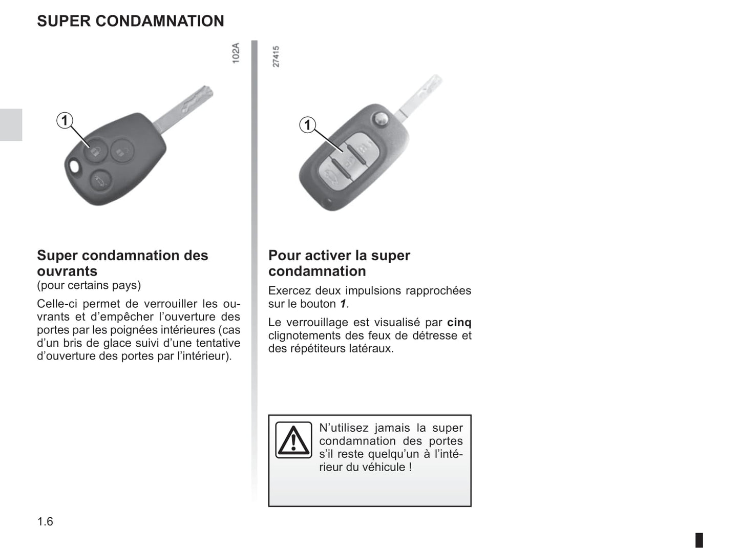 2012-2013 Renault Modus/Grand Modus Owner's Manual | French