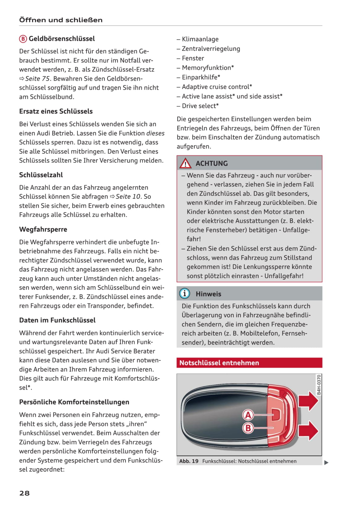 2011-2017 Audi A5/S5 Owner's Manual | German