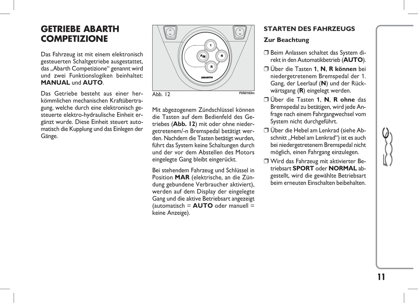 2014-2018 Abarth 500C Gebruikershandleiding | Duits