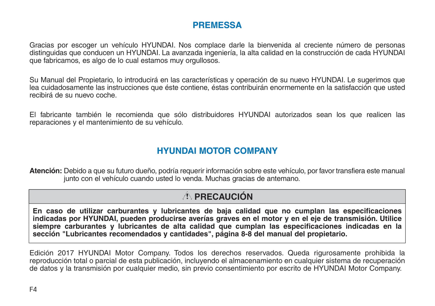 2017-2018 Hyundai Tucson Gebruikershandleiding | Spaans