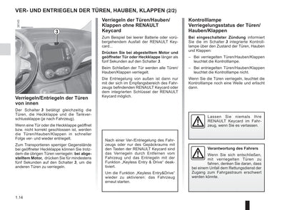 2017-2019 Renault Captur Owner's Manual | German