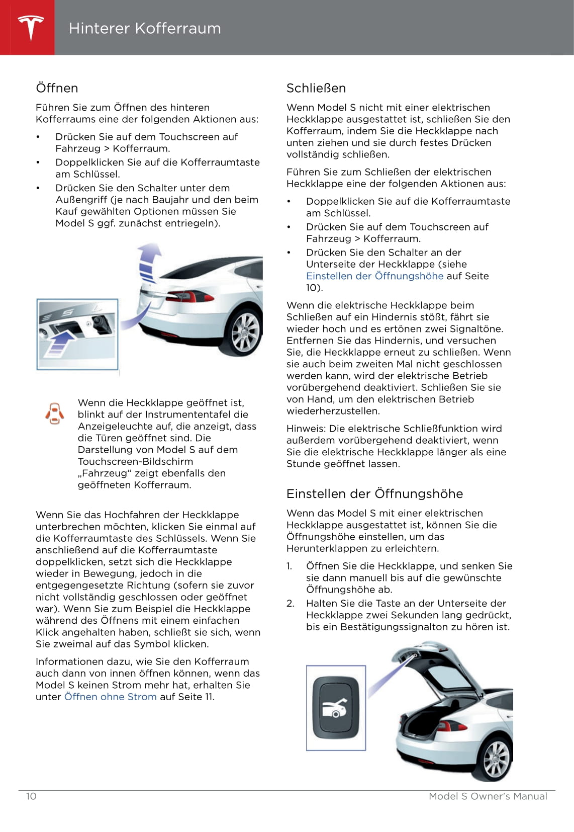 2016-2019 Tesla Model S Gebruikershandleiding | Duits