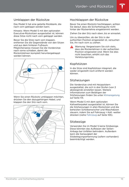 2016-2019 Tesla Model S Gebruikershandleiding | Duits