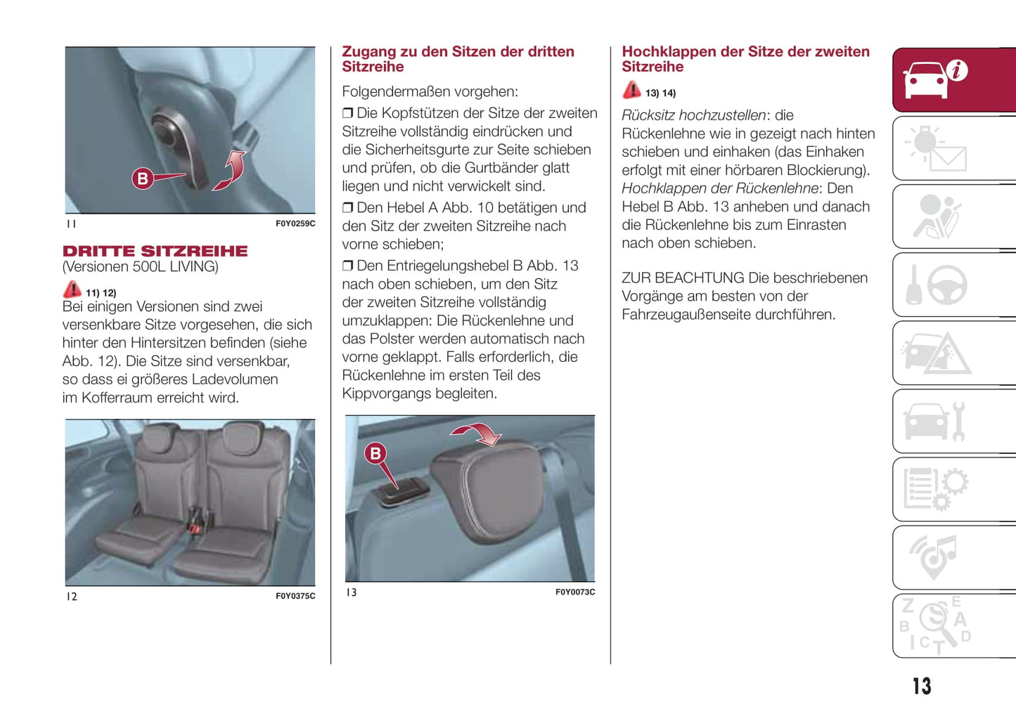 2015-2016 Fiat 500L Gebruikershandleiding | Duits