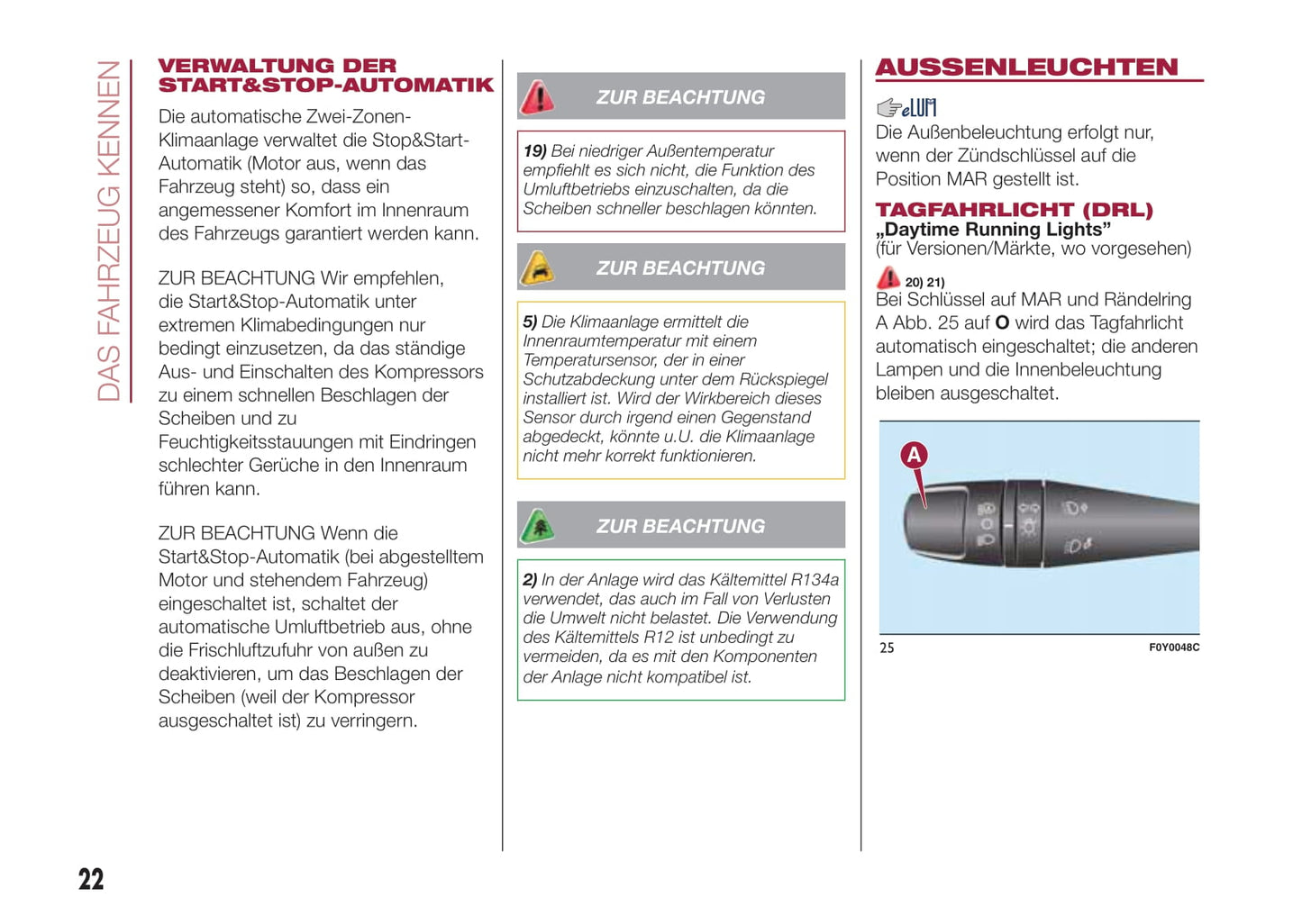 2015-2016 Fiat 500L Bedienungsanleitung | Deutsch