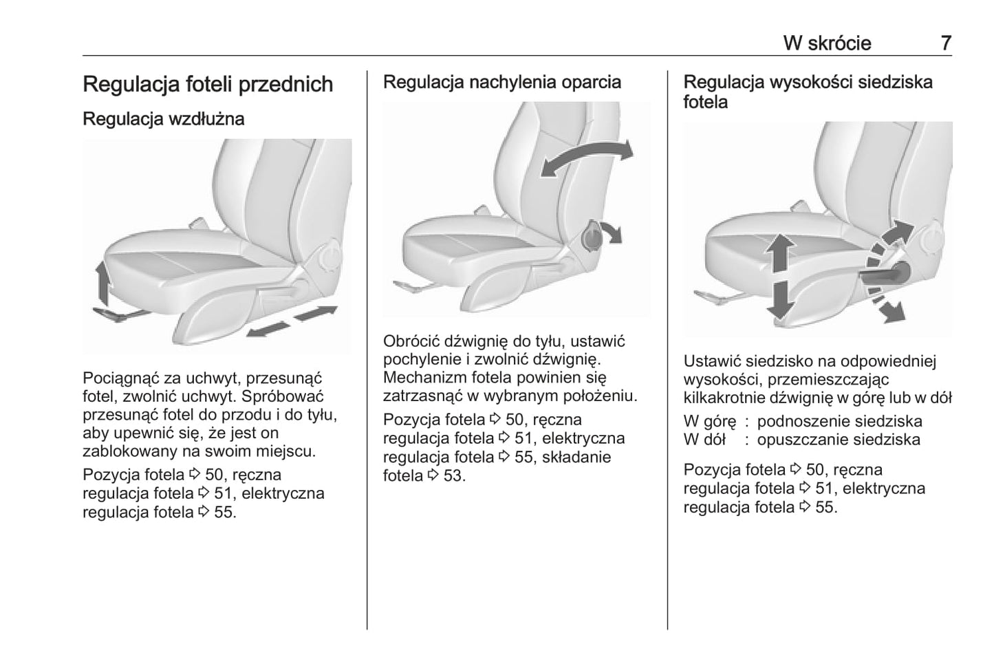 2018-2019 Opel Cascada Owner's Manual | Polish