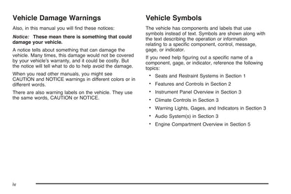 2006 Chevrolet Avalanche Owner's Manual | English