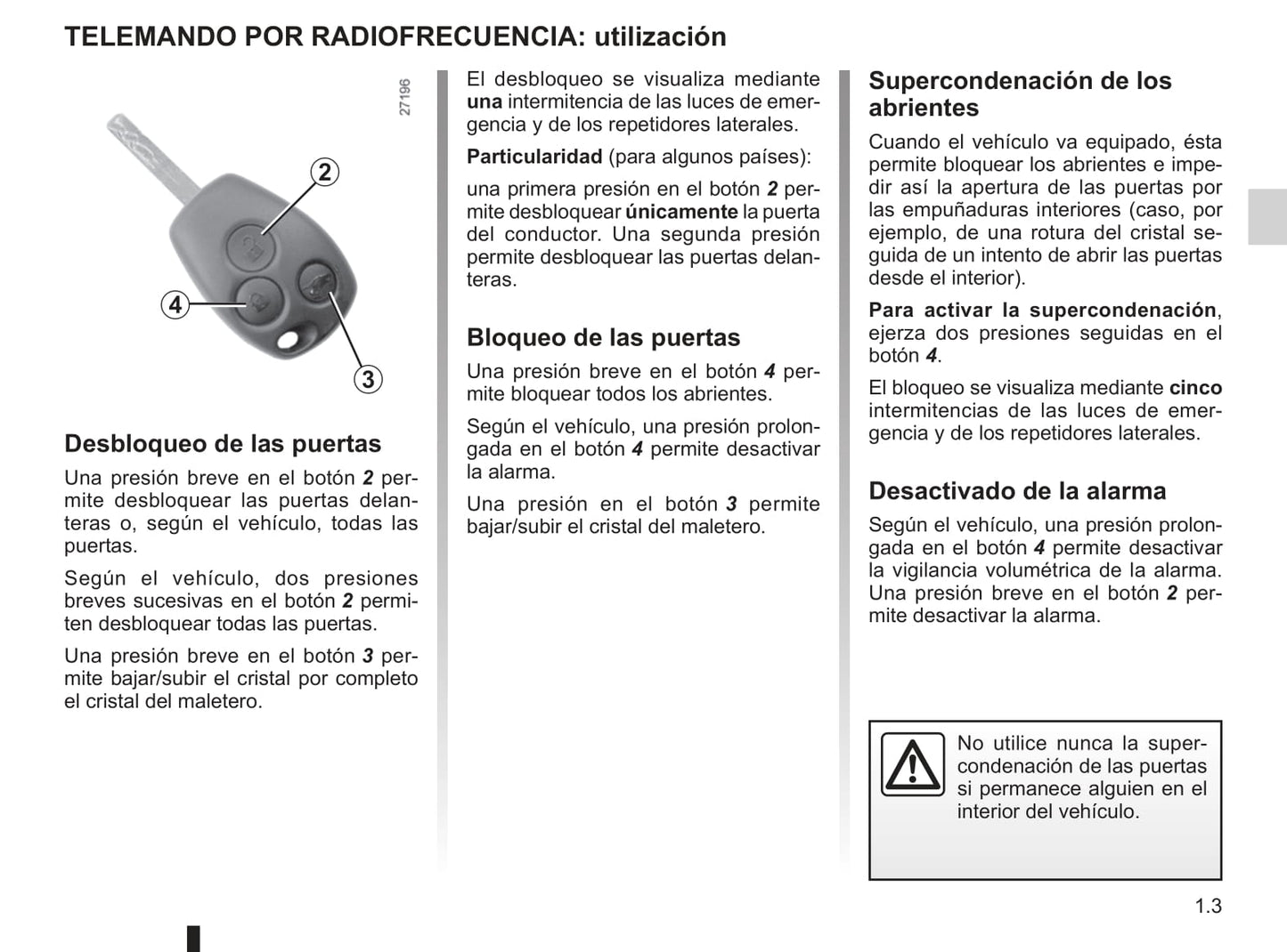 2009-2010 Renault Kangoo Be Bop Owner's Manual | Spanish