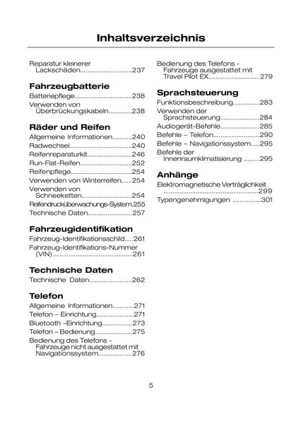 2007-2008 Ford Mondeo Owner's Manual | German