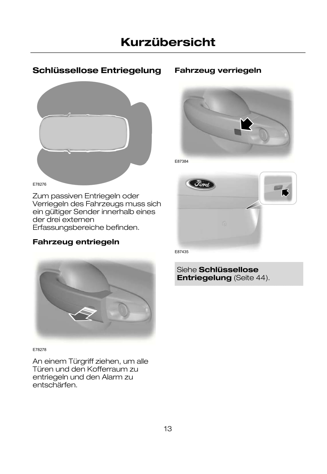 2007-2008 Ford Mondeo Owner's Manual | German