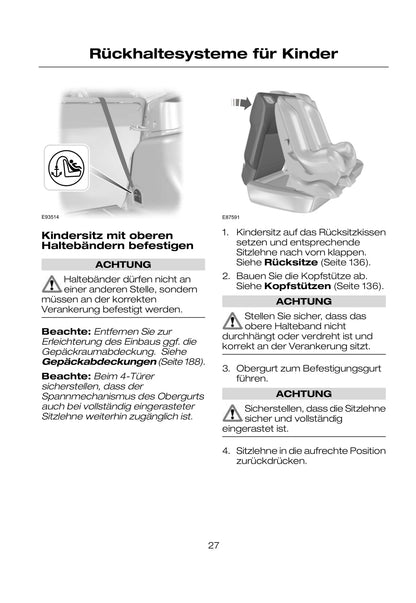 2007-2008 Ford Mondeo Bedienungsanleitung | Deutsch