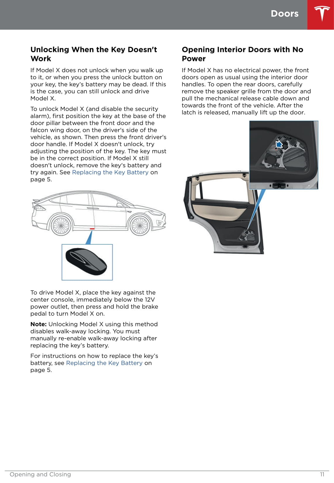 2016-2019 Tesla Model X Gebruikershandleiding | Engels