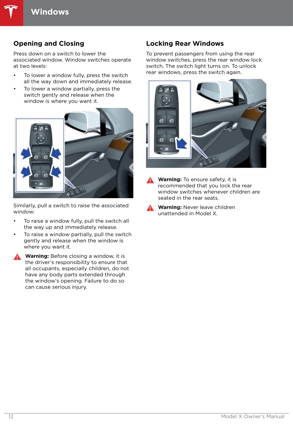 2016-2019 Tesla Model X Gebruikershandleiding | Engels