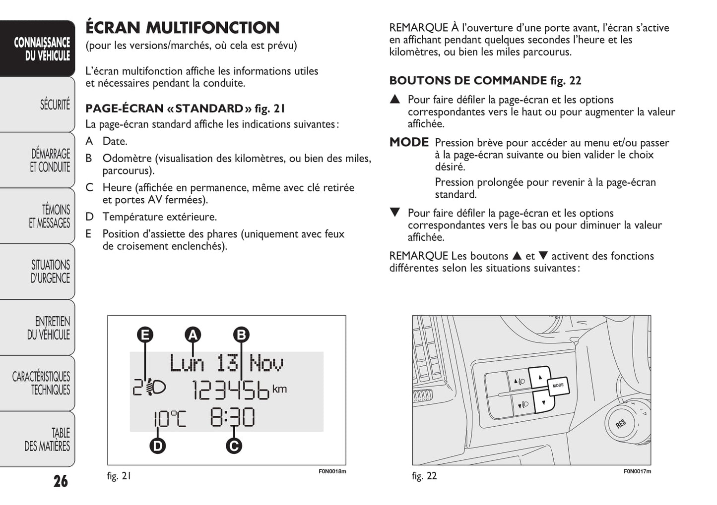 2013-2014 Fiat Ducato/Ducato Euro 4 Owner's Manual | French