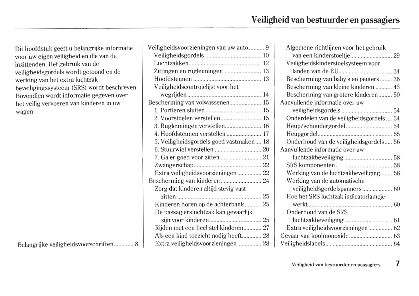 2005-2006 Honda HR-V Gebruikershandleiding | Nederlands