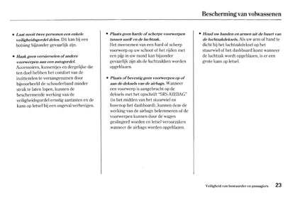 2005-2006 Honda HR-V Gebruikershandleiding | Nederlands