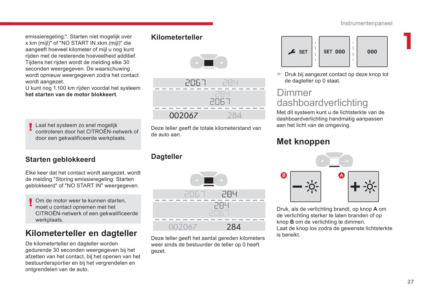 2018-2020 Citroën Jumpy/Dispatch/SpaceTourer Owner's Manual | Dutch